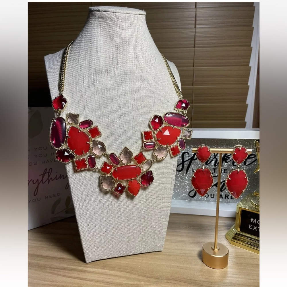 Kendra Scott Melissa selma Statement In Fire Discontinued - Picture 6 of 6